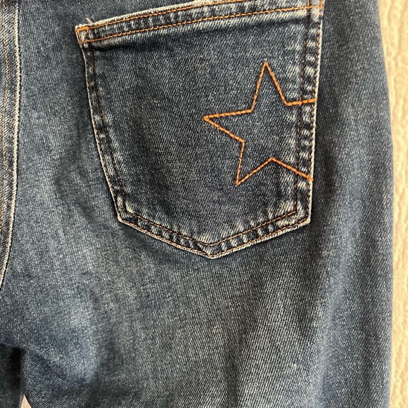 Hush cult blue star denim cropped jeans size 8 - Picture 8 of 8